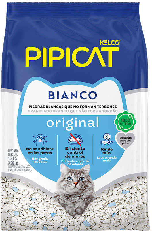 Granulado Sanitário Kelco Pipicat Bianco - 1,8Kg