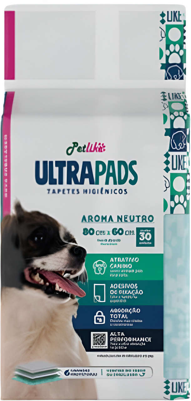 Tapete Higiênico PetLike Ultra Pads 80 cm - 30 Unidades