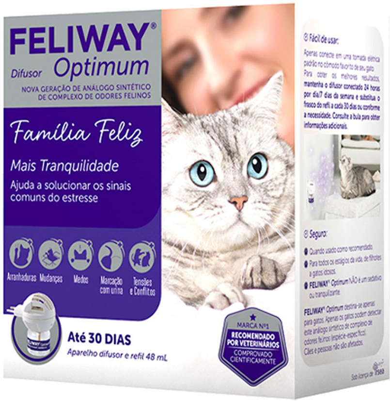 Difusor Feliway Optimum + Refil - 48 mL