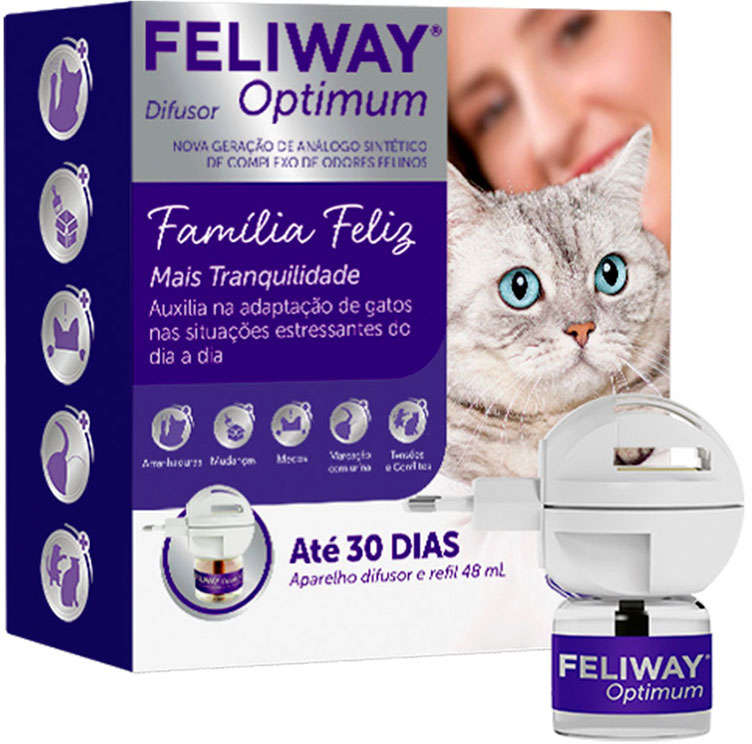 Difusor Feliway Optimum + Refil - 48 mL