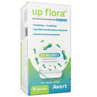 Suplemento Alimentar Avert Up Flora para Cães e Gatos