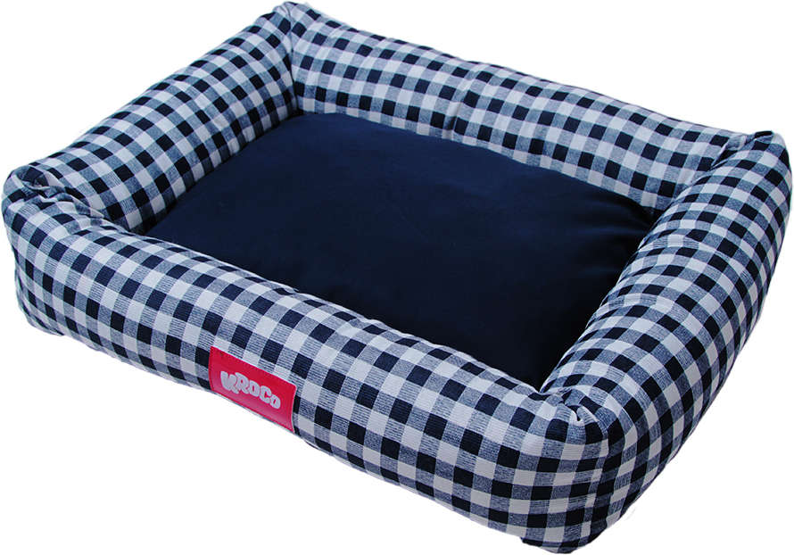 Cama Kroco Flex Xadrez Azul Marinho - Tam. GG