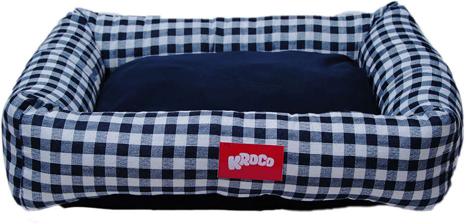 Cama Kroco Flex Xadrez Azul Marinho - Tam. GG