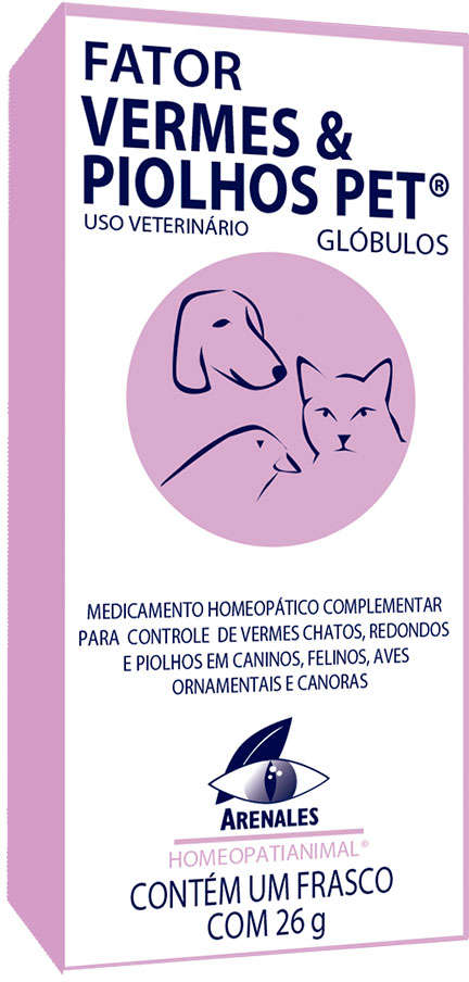 Sistema de Terapia Arenales Fator Vermes Pet - 26 g