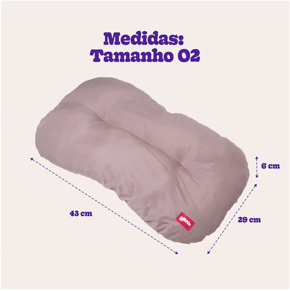 Almofada Kroco Retangular Lisa Microfibra Cáqui - Tam. 02