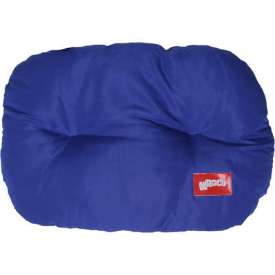 Almofada Kroco Retangular Lisa Microfibra Azul