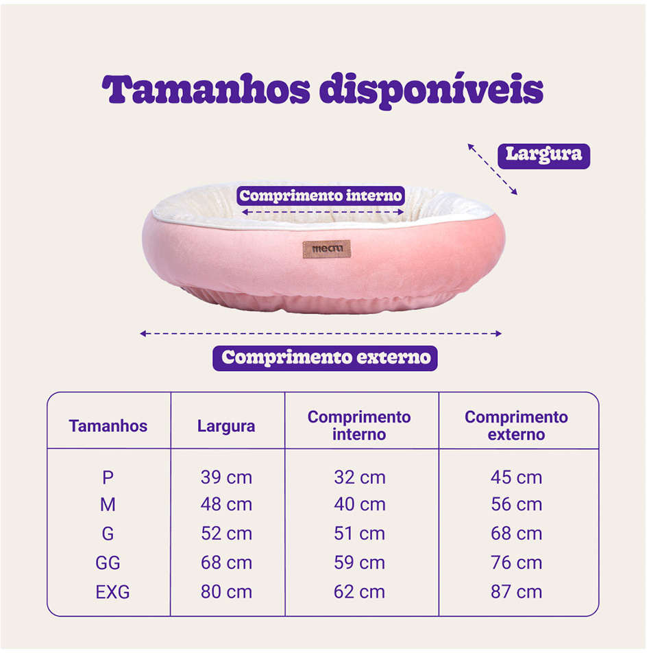 Cama Meau Viena Rosa - Tam GG