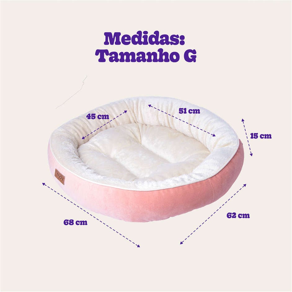 Cama Meau Viena Rosa - Tam G