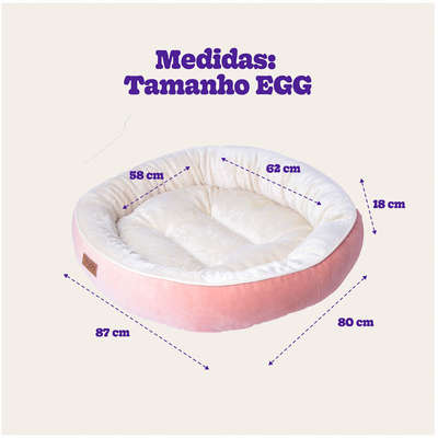 Cama Meau Viena Rosa - Tam EGG 