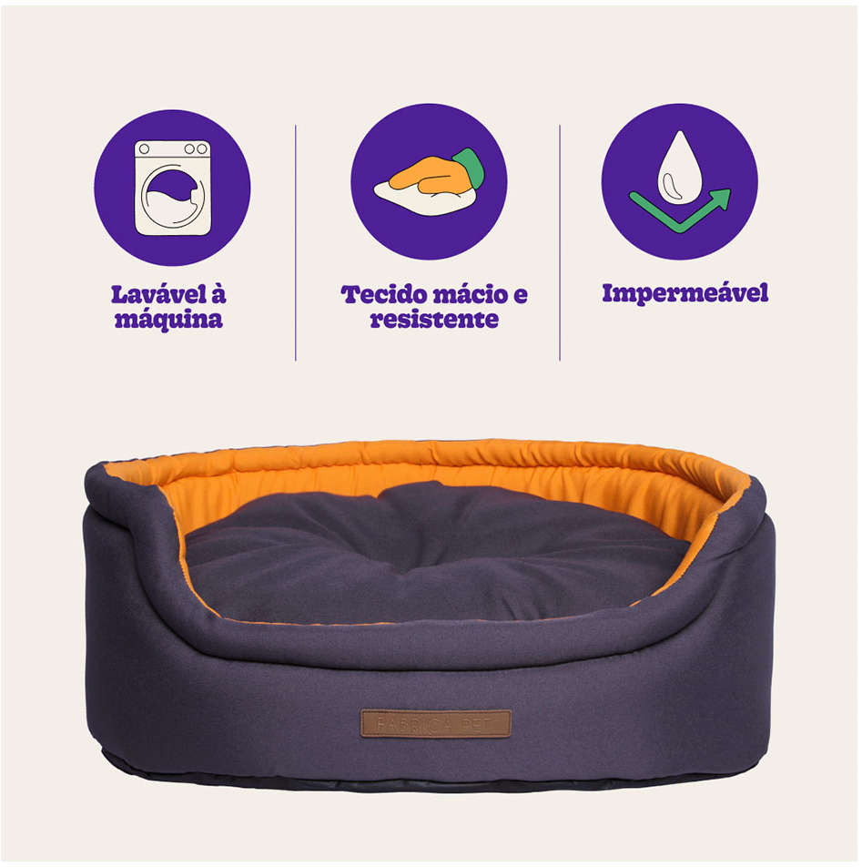 Cama Fábrica Pet Dog Cat Cinza - Tam. P