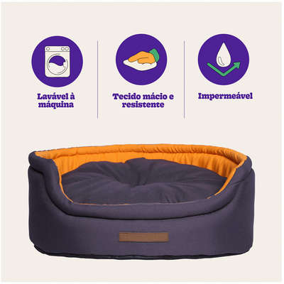 Cama Fábrica Pet Dog Cat Cinza
