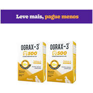 Suplemento Avert Ograx-3 500 para Cães e Gatos 30 Cápsulas - Kit com 2 Unidades