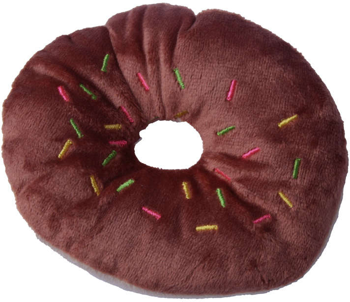 Brinquedo Pelúcia Kroco Donuts Marrom - Tam. Único