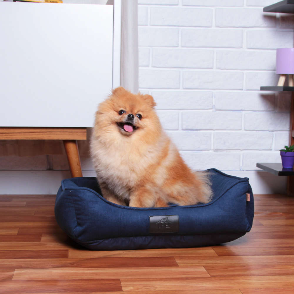 Cama Fábrica Pet Macia Arak Marinho - Tam. P