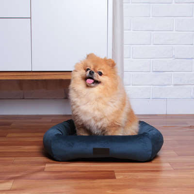 Cama Fábrica Pet Macia Persa Marinho