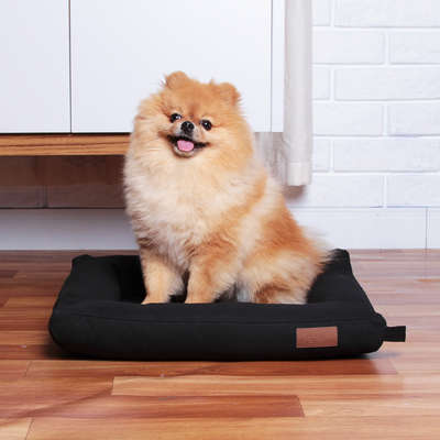 Cama Fábrica Pet Flat Preto - Tam. P