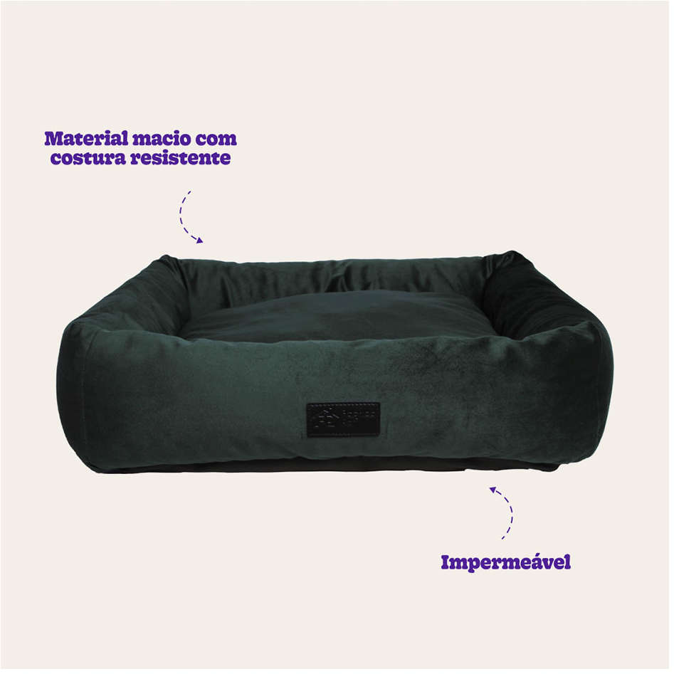 Cama Fábrica Pet Macia Persa Militar - Tam. M