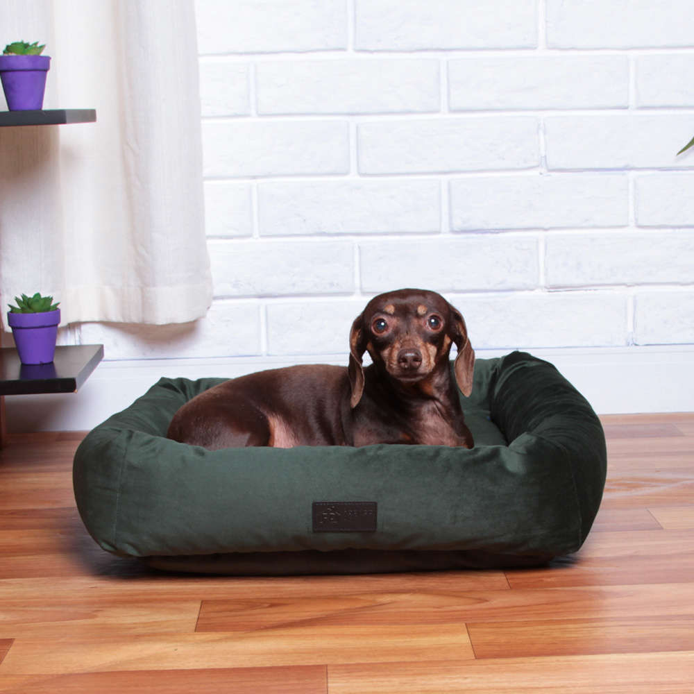Cama Fábrica Pet Macia Persa Militar - Tam. M
