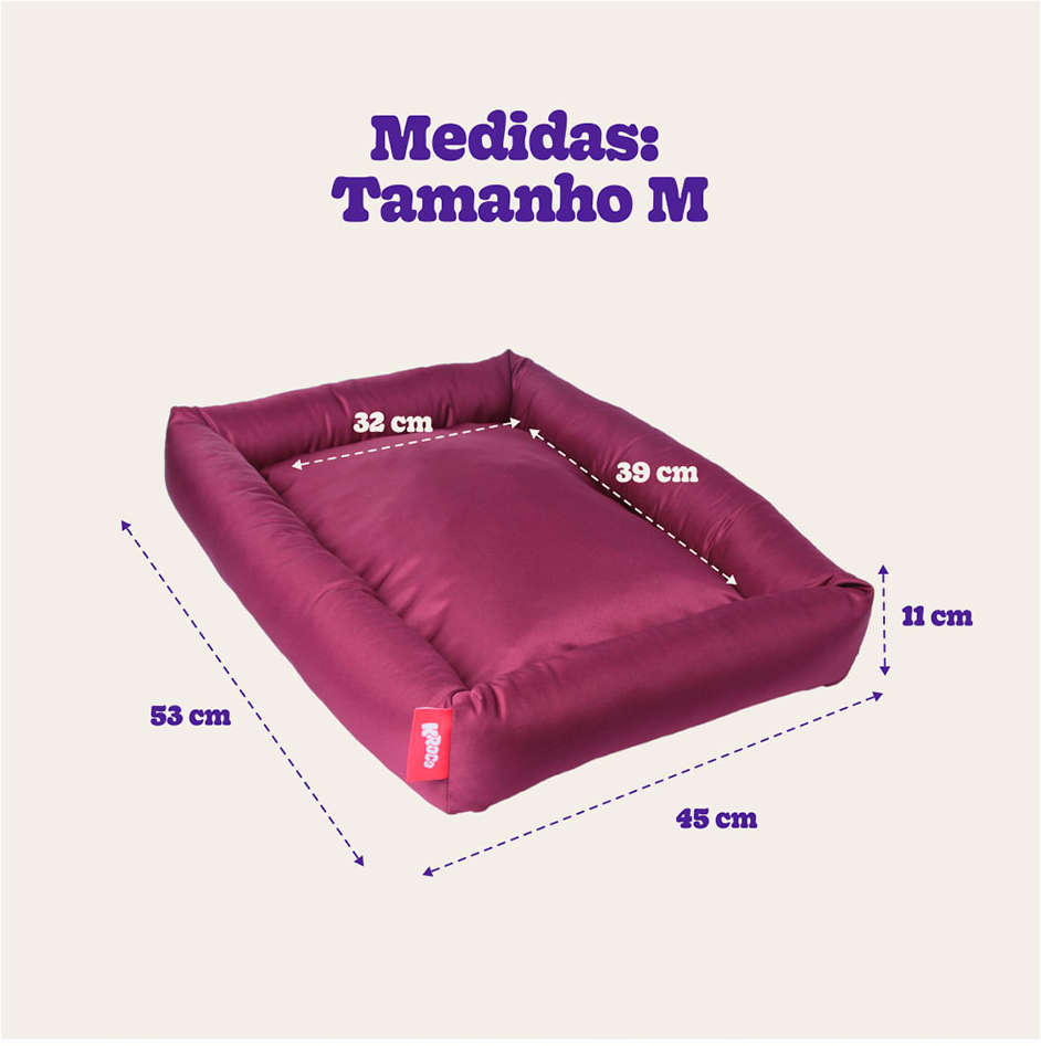 Cama Kroco Cancun Bordô - Tam. M