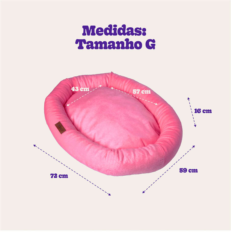 Cama Meau Paris Rosa - Tam. G