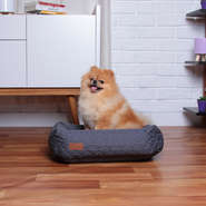 Cama Retangular Fábrica Pet Matelasse Cinza - Tam. P