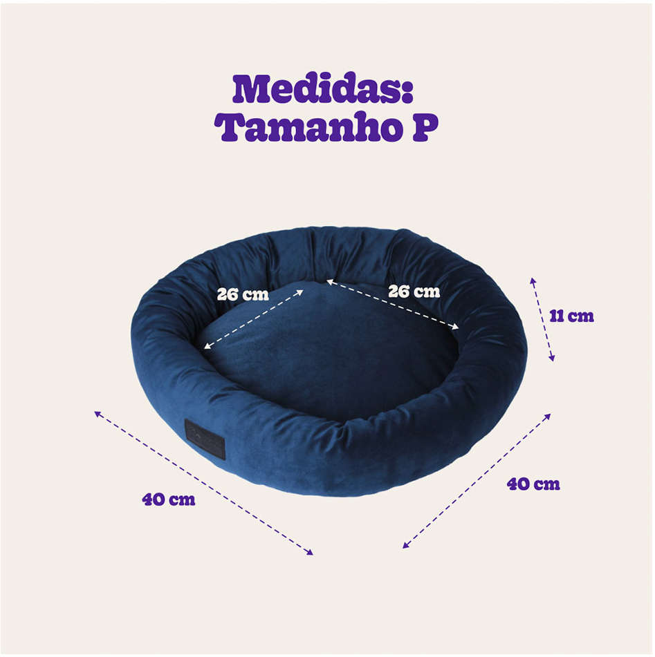 Cama Fábrica Pet Macia Zaya Marinho - Tam. P