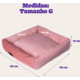 Cama Fábrica Pet Macia Persa Rose - Tam. G