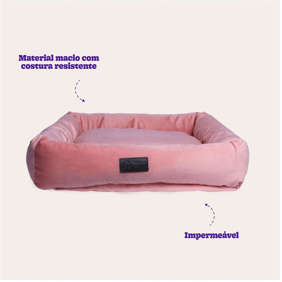 Cama Fábrica Pet Macia Persa Rose - Tam. P