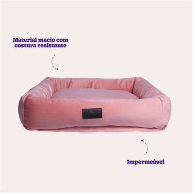 Cama Fábrica Pet Macia Persa Rose