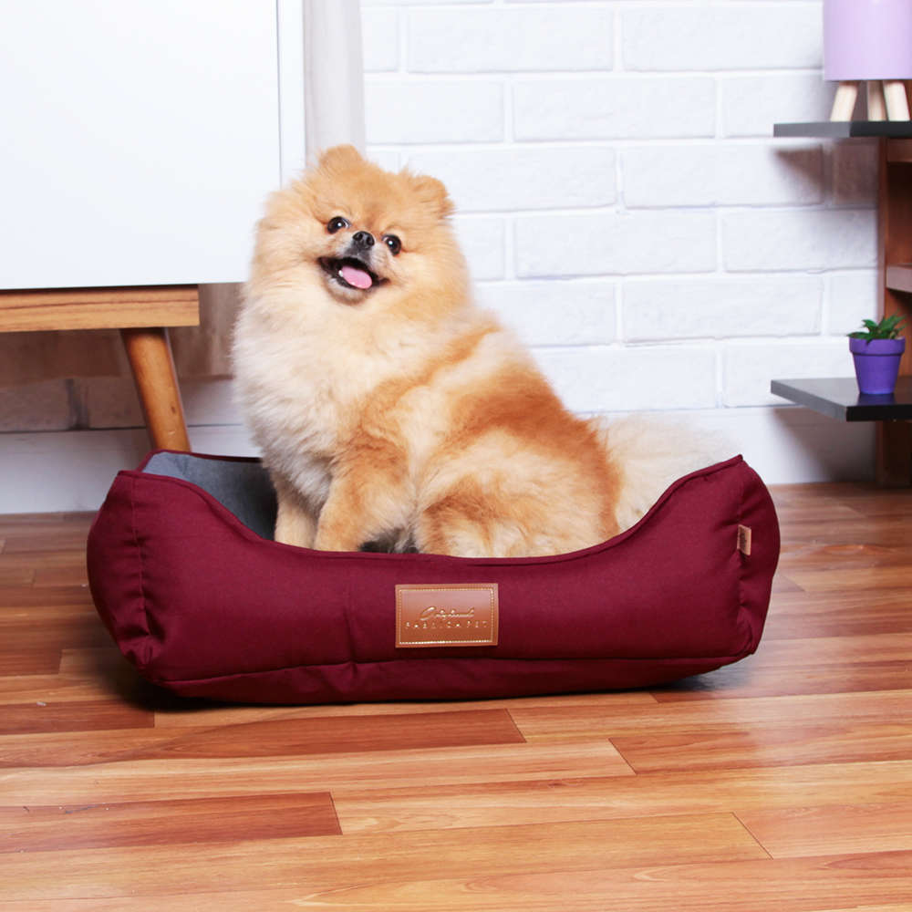 Cama Fábrica Pet London Vinho - Tam. P