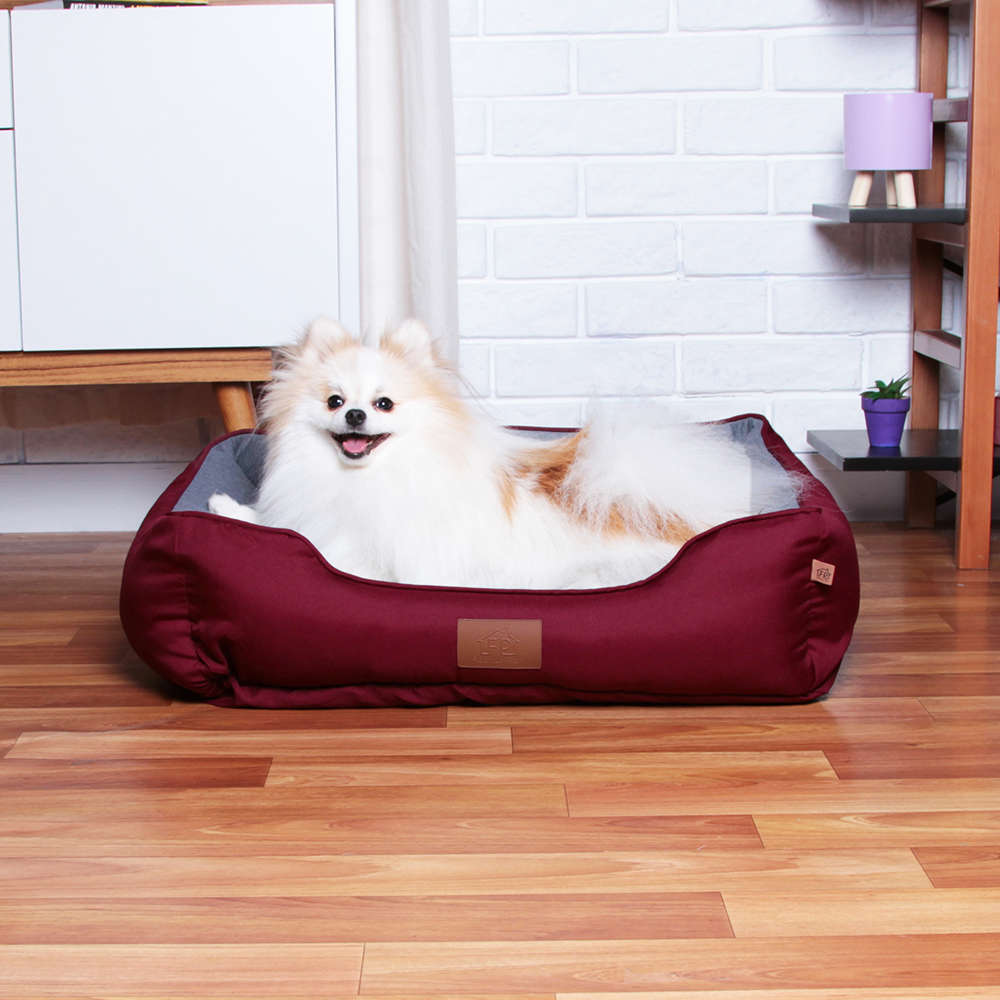 Cama Fábrica Pet London Vinho - Tam. G