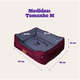 Cama Fábrica Pet London Vinho - Tam. M

