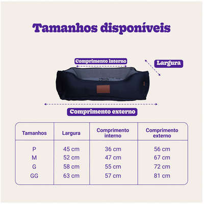 Cama Fábrica Pet London Azul”