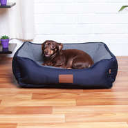 Cama Fábrica Pet London Azul - Tam. M
