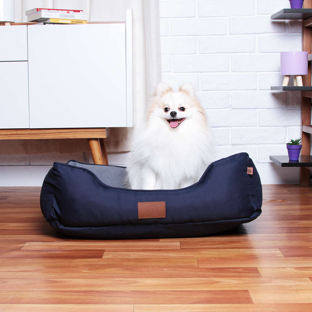 Cama Fábrica Pet London Azul - Tam. G