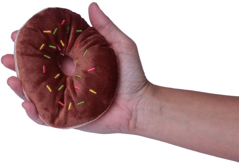 Brinquedo Pelúcia Kroco Donuts Marrom - Tam. Único
