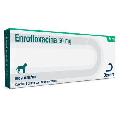 Antibiótico para Cães Enrofloxacina Vencofarma 10 Comprimidos