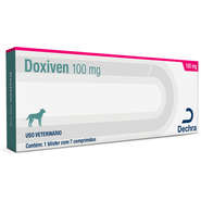 Antibiótico para Cães Doxiven Dechra 100 mg - 7 Comprimidos