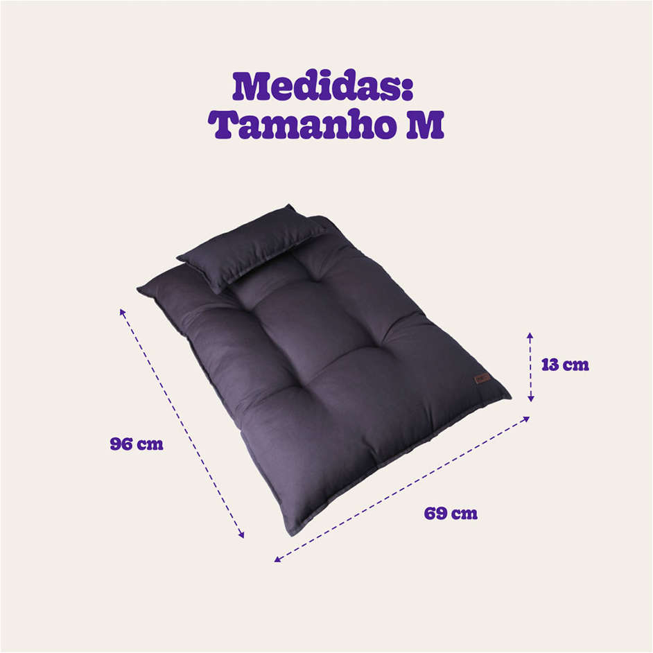 Colchão Meau Conforto Cinza - Tam M