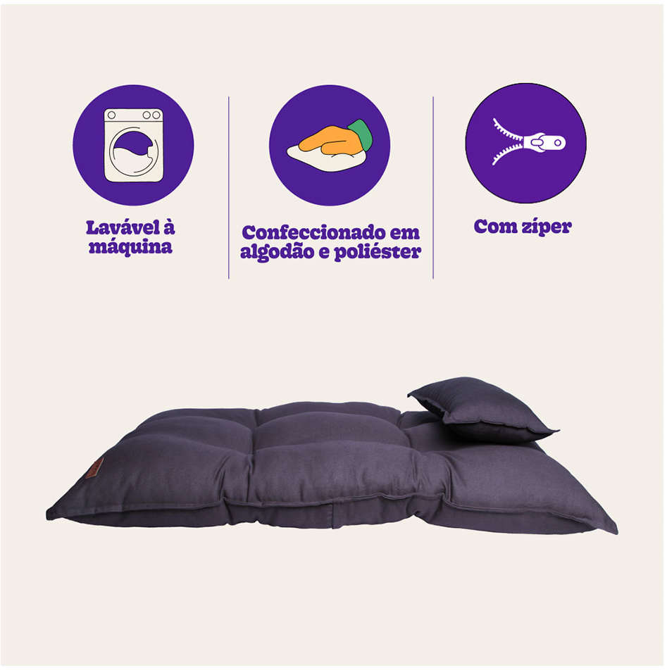 Colchão Meau Conforto Cinza - Tam G