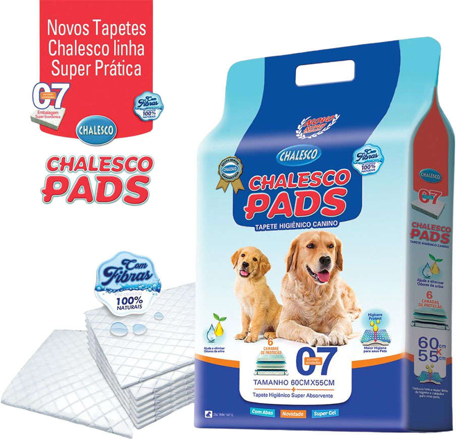 Tapete Higiênico Chalesco Pads - 7 Unida
