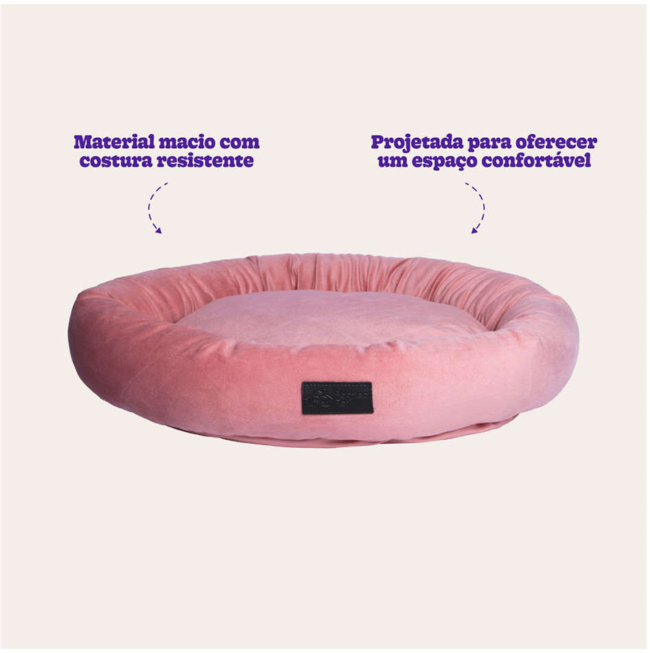 Cama Fábrica Pet Macia Zaya Rosé - Tam. P