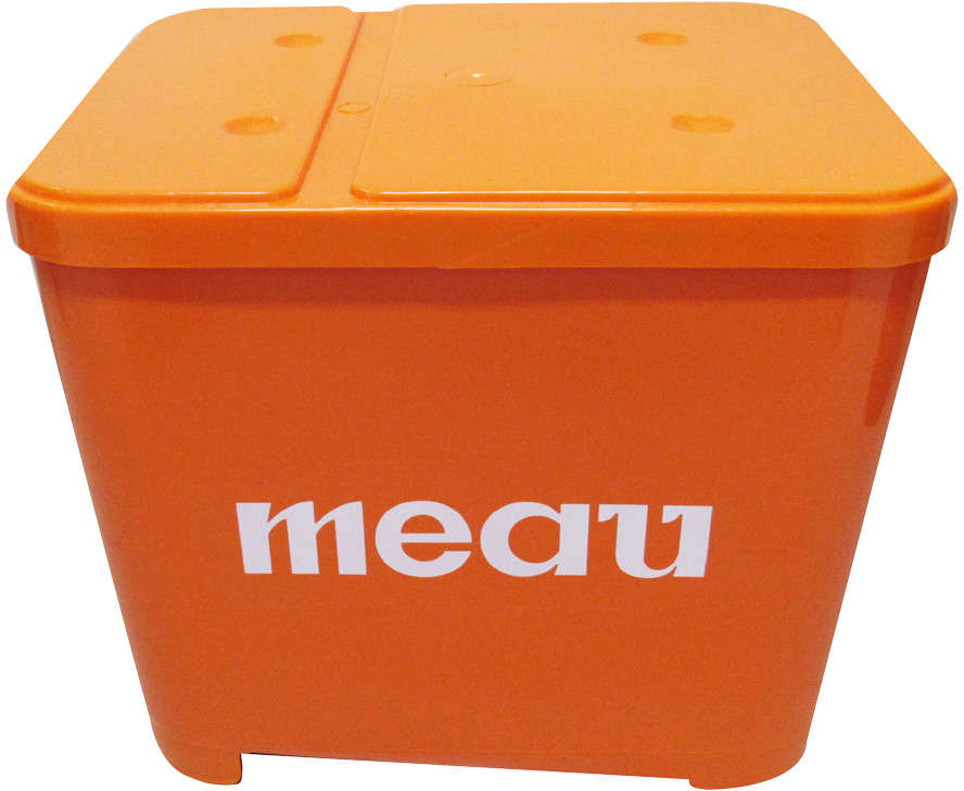 Porta Ração Meau Laranja - 15Kg