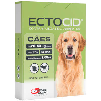 Antipulgas Agener Ectocid para Cães de 20 a 40 Kg