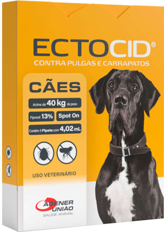 Antipulgas Agener Ectocid para Cães acima de 40Kg - 1 Pipeta