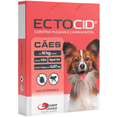 Antipulgas Agener Ectocid para Cães até 10 Kg