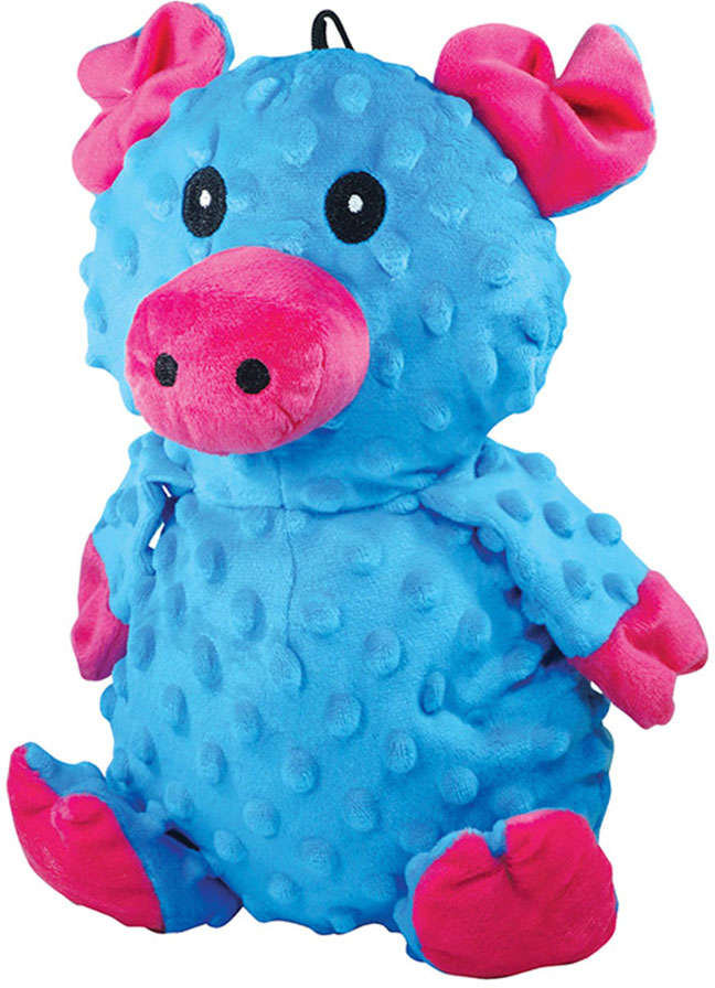 Brinquedo Mordedor Pelúcia Big Scam Porco Azul - Tam. Único