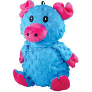 Brinquedo Mordedor Pelúcia Big Scam Porco Azul - Tam. Único