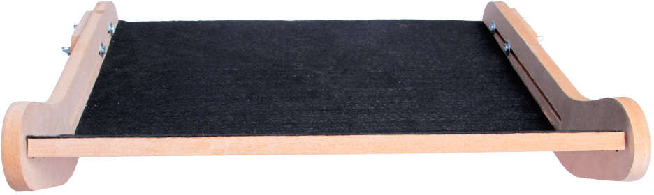 Cama Janeleira Kroco Natural com Carpete Preto para Gatos - Tam. Único