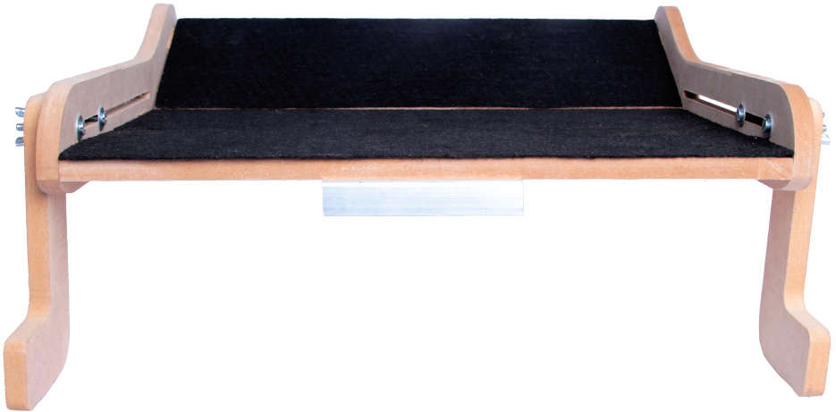 Cama Janeleira Kroco Natural com Carpete Preto para Gatos - Tam. Único